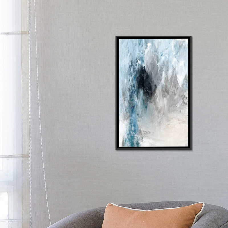 « winter wonderland i », reproduction sur toile, H 26 po x l 18 po x P 1,5 po, Toile avec cadre noir