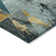 Machine Washable Indoor/Outdoor Xhevrie Teal Rug