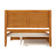 Lit plateforme en bois massif Jeinny avec pied et gigogne assortis-835714340-860418357