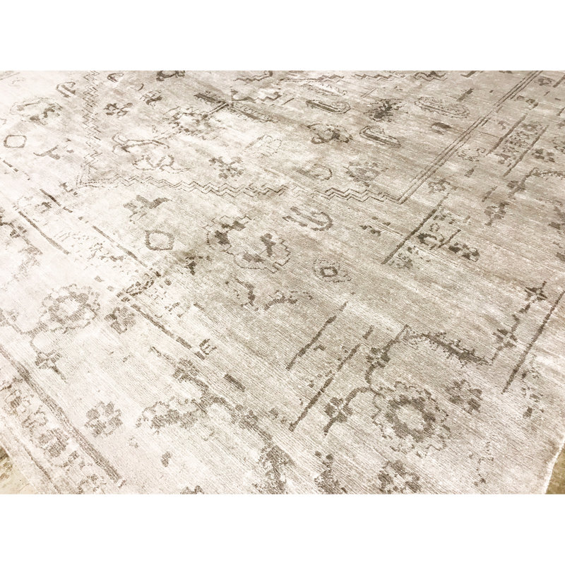 Neo Villa Oriental Area Rug in Gray, Rectangle 9'1" x 11'7"
