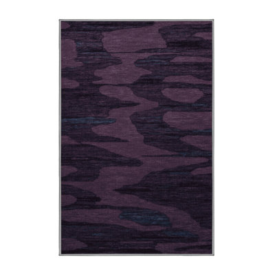 Tapis mauve lavable à la machine