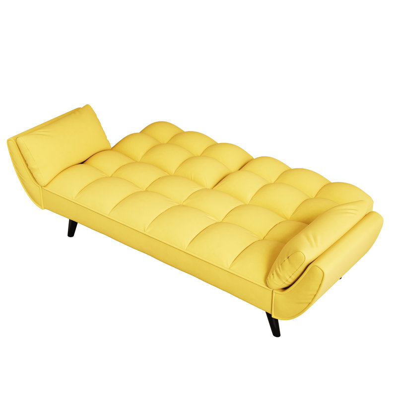 57 po jaune pour la chambre à coucher et le salon, deux, rembourré d'éponge, poids de 73,22 lb, bois massif et cadre de table artificiel 57 po, petits espaces confortables, mélange, rembourrage, postures réglables, séduisant