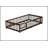 Twin Size Floor Bed With Fence And Door,Rubber Wood Floor Bed With Safety Guardrails,Espresso-1334531298-1334531297