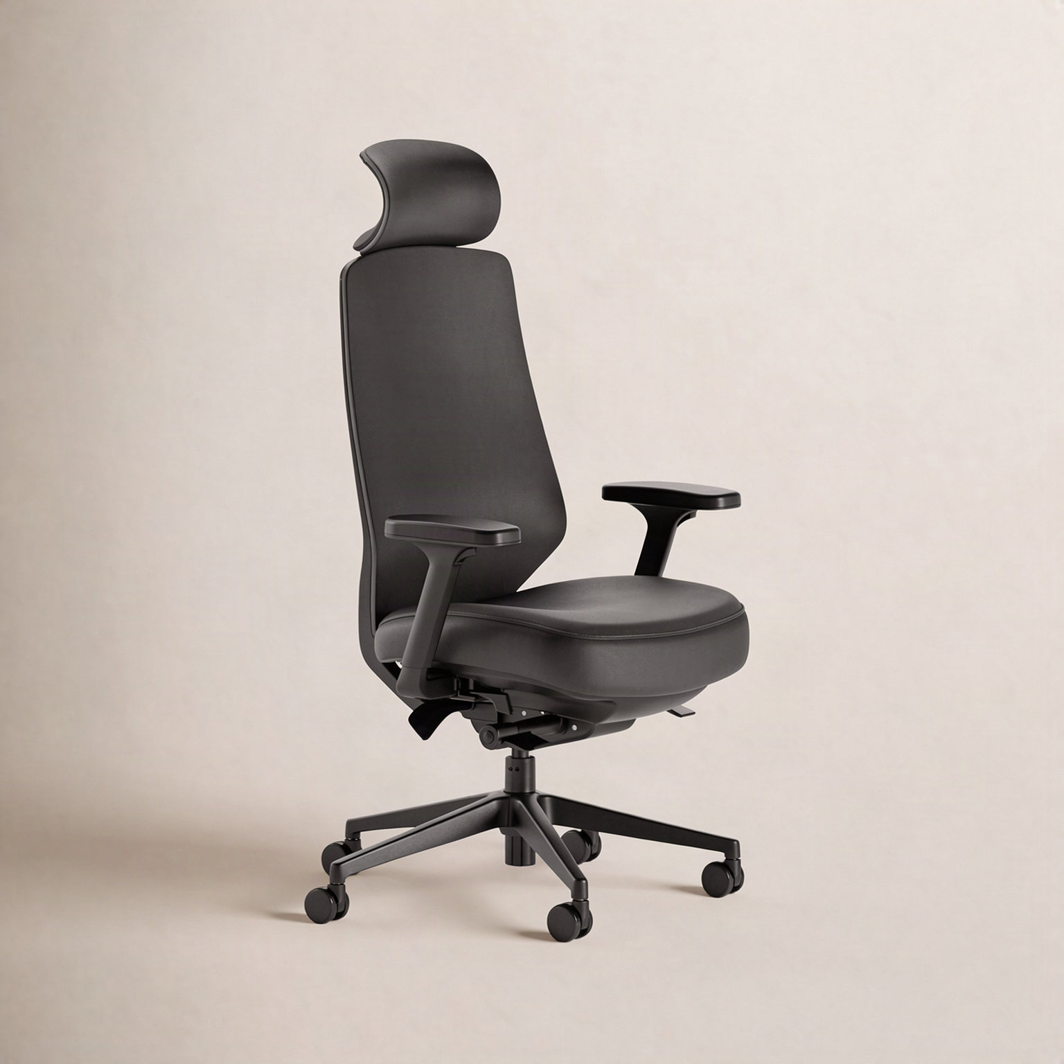 Ergonomic Chair Pro Headrest, Black/Black