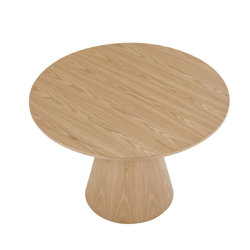 Table de salle à manger Corson, Bois de frêne naturel, H 29,92 po x L 47,24 po x l 47,24 po