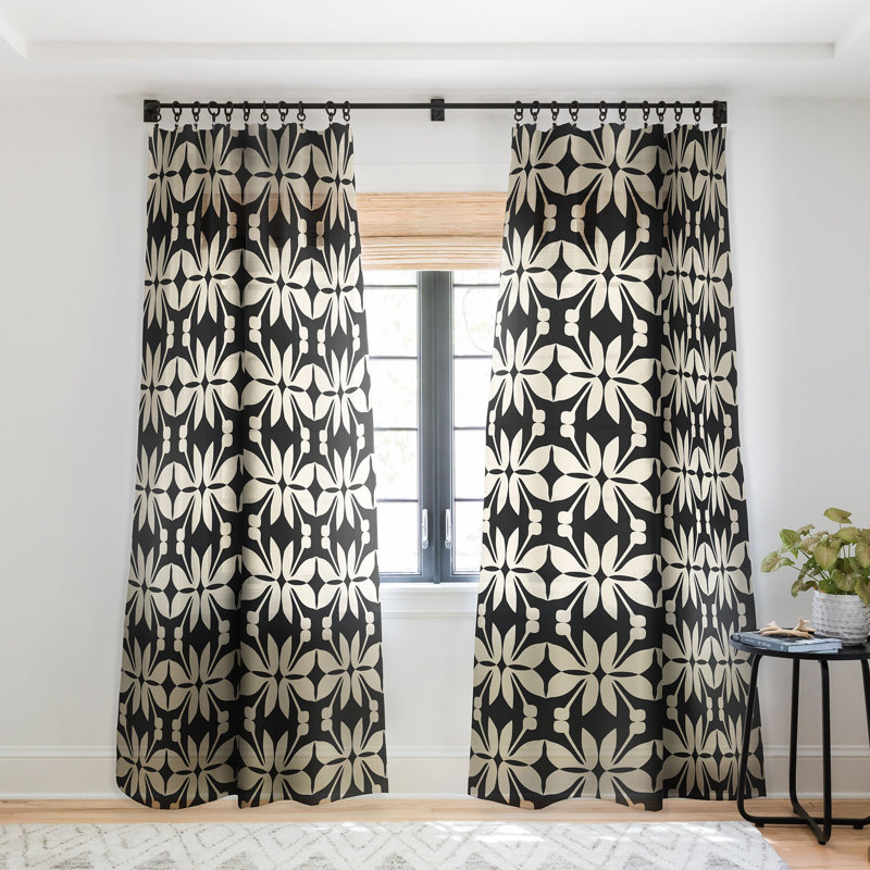 Mirimo Algarve 1pc Sheer Window Curtain Panel, 50" W x 63" L