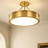 LED Drum Semi Flush Mount