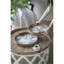 Collection S / 5 French Country Home Decor (comprend une plante artificielle, un vase, des plateaux, un tabouret et une table d'appoint)