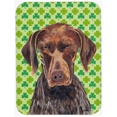 Planche à découper en verre st. patrick the caroline the trésors braque Shamrock Lucky Irish