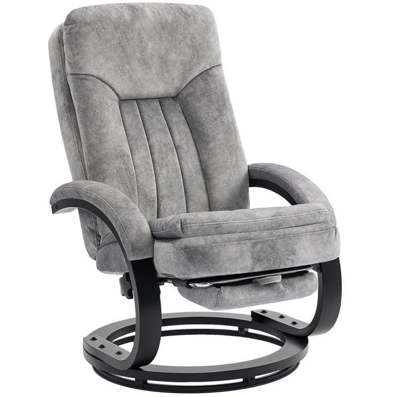 68cm Wide Velvet Swivel Standard Recliner