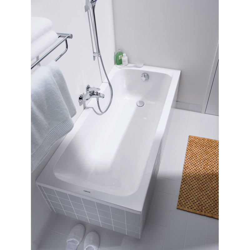 Duravit D-Code 67" x 30" Drop In Soaking Acrylic Bathtub