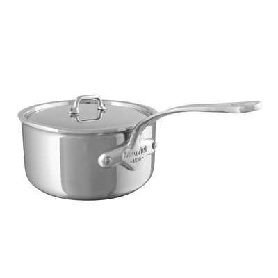 Mauviel 1830 M'URBAN 4 Tri-Ply Sauce Pan With Lid, Cast Stainless Steel Handle