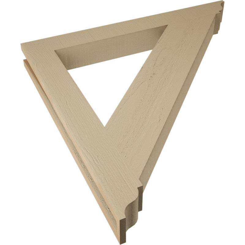 Support traditionnel en cèdre brut à grain de bois TimberThane, H 32 po x l 3,5 po x P 32 po