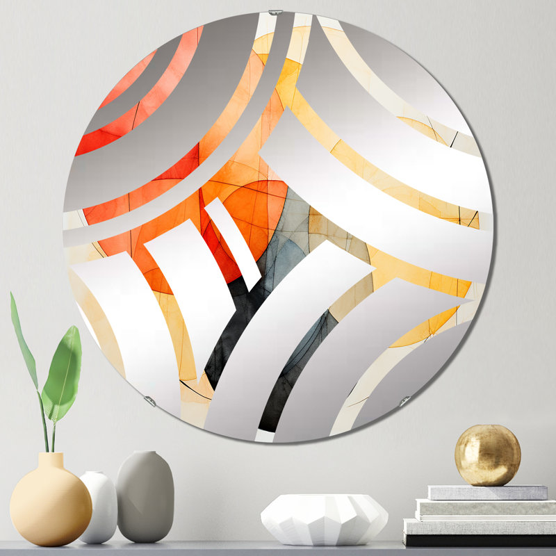 Chalmette - Centre Wave Decorative Mirror, 23.6" x 23.6"