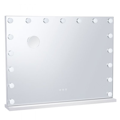 Hollywood Vanity Mirror With Lights w/ USB Type C Desktop Wallmount 23.6in