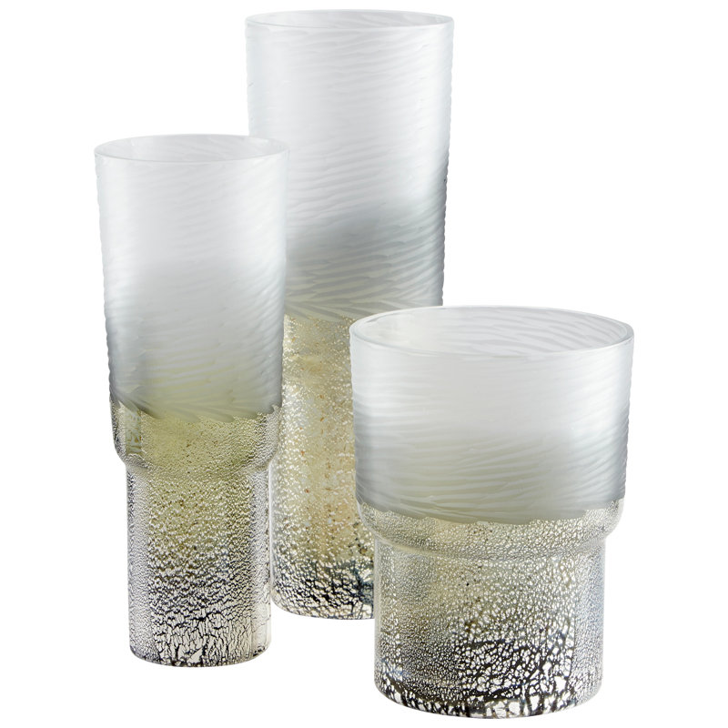 Canyonland Glass Table Vase, 9.5" H x 7.5" W x 7.5" D