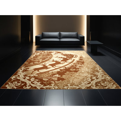 Tapis doux en peluche moelleux avec traîneau Eddleman