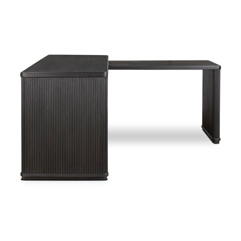 Weston Rotating Desk-Black Parawood