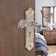 Zinc Alloy Dual Latch Door Handle Front Back Lever Lock With Keys
