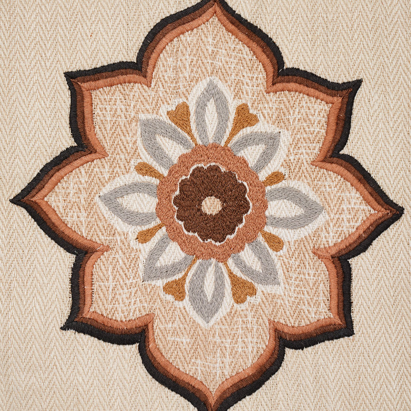Temara Hand Embroidered Print Fabric