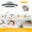 19-inch Black Ceiling Fan Light with LED RGB – Dimmable & Color-Changing, APP & Remote Control, Modern Smart Ceiling Fan for Living Room, Bedroom, and Dining Room (Silent/6-Speed/Reversible/DC Motor)