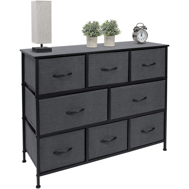 Commode 8 tiroirs - Noir