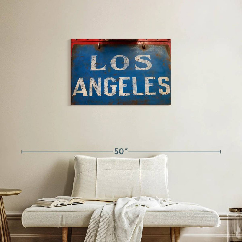Enseigne rétro Sirci Los Angeles, H 20 po x l 30 po