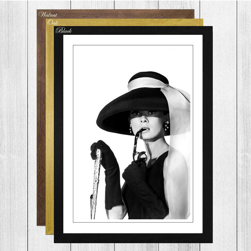 Single Picture Frame Print, Black