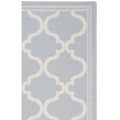 Tapis d'intérieur / extérieur géométrique lavable à la machine Martha Martha Stewart