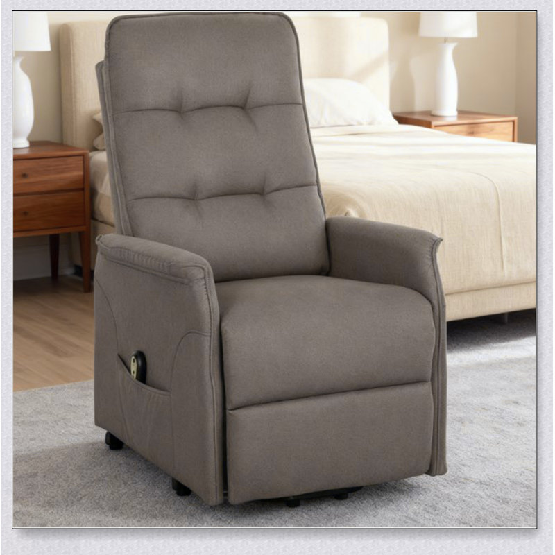 Fauteuil électrique pour personnes âgées avec télécommande, poches latérales et assemblage rapide, pour plus de confort et d'autonomie