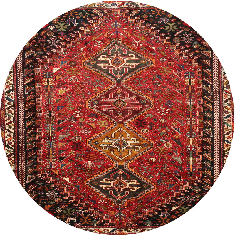 Oriental Indoor Rug, Round 4'