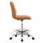 Chaise de dessinateur en cuir végétalien sans accoudoirs Ripple par Modway-1984504249-1984504250