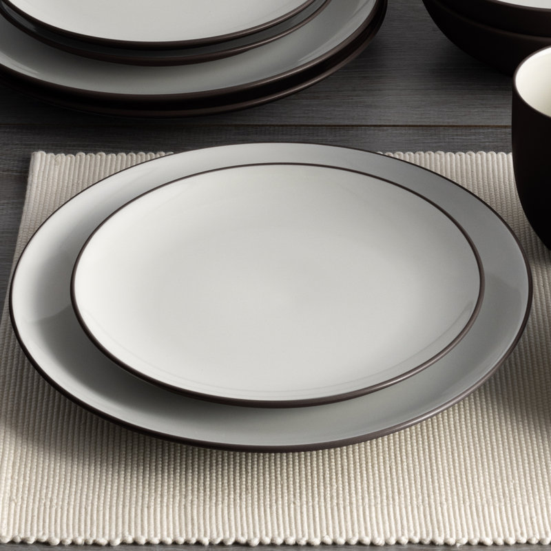 Noritake Colorwave Coupe Dinner Plates, 10-1/2", Chocolate