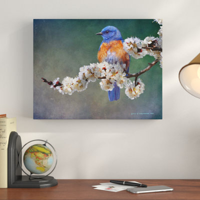 " Apple Blossoms Bluebird "
