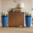 23.5" Tall Plastic  Planters for Outdoor Plants Modern Large Flower Pots Faux Ceramic Glaze-1695406489