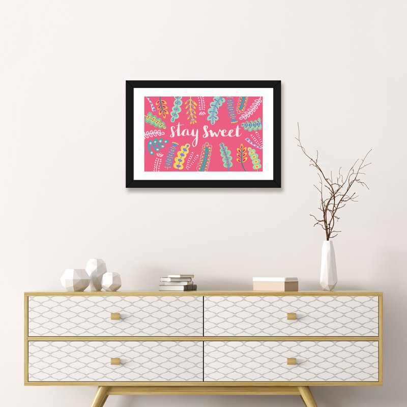 «Stay Sweet» par Nicebleed - reproduction d'art, H 24 po x l 16 po x P 1 po, Papier noir, Blanc