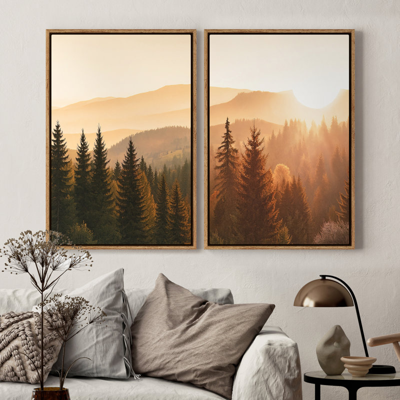 Art mural encadré sur toile, rétro muraux abstraits pour chambre à coucher, H 24 po x l 16 po, Naturel