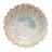 Flower Shaped Stoneware Bowl In Reactive Glaze