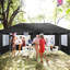 Tente escamotable 236 × 118 po, tente commerciale imperméable avec 6 parois latérales amovibles-99443264