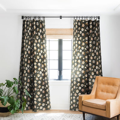 Avenie Cottage Garden Iii 1pc Blackout Window Curtain Panel