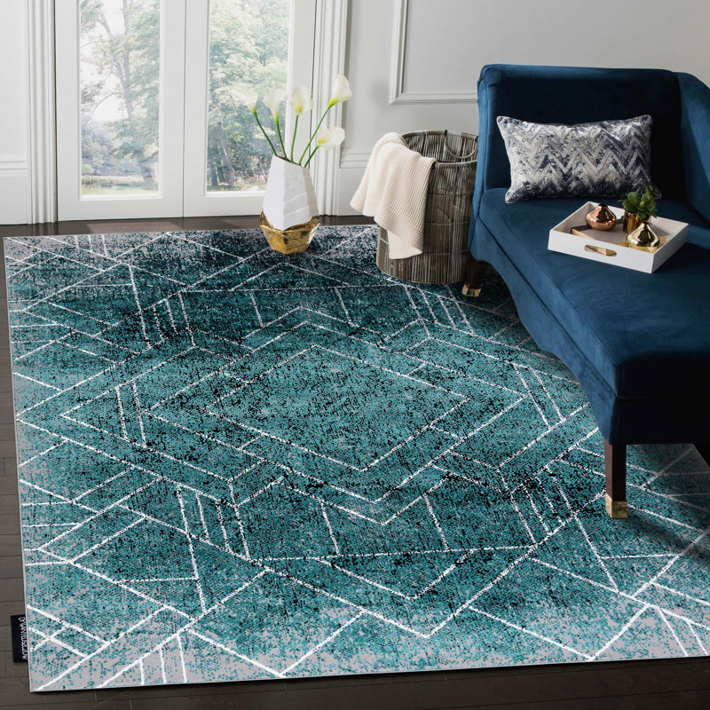 Geometric Area Rug, Rectangle 240 x 340cm