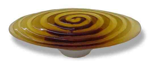 Poignée tourbillon 3-3 / 4 "Betsy Fields, Amber