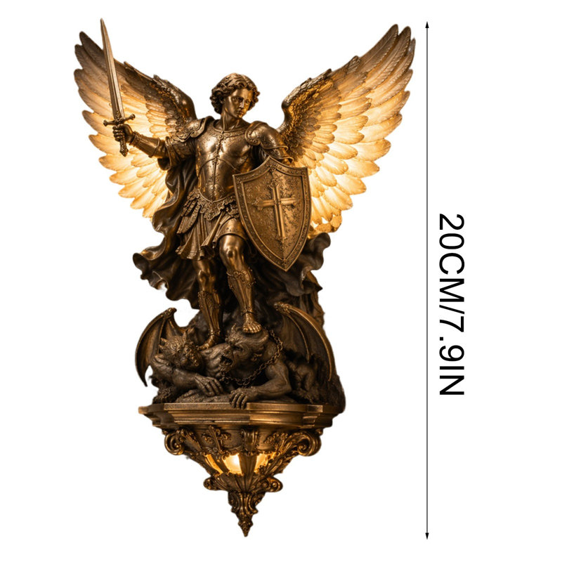 Archangel Michael Wall Lamp