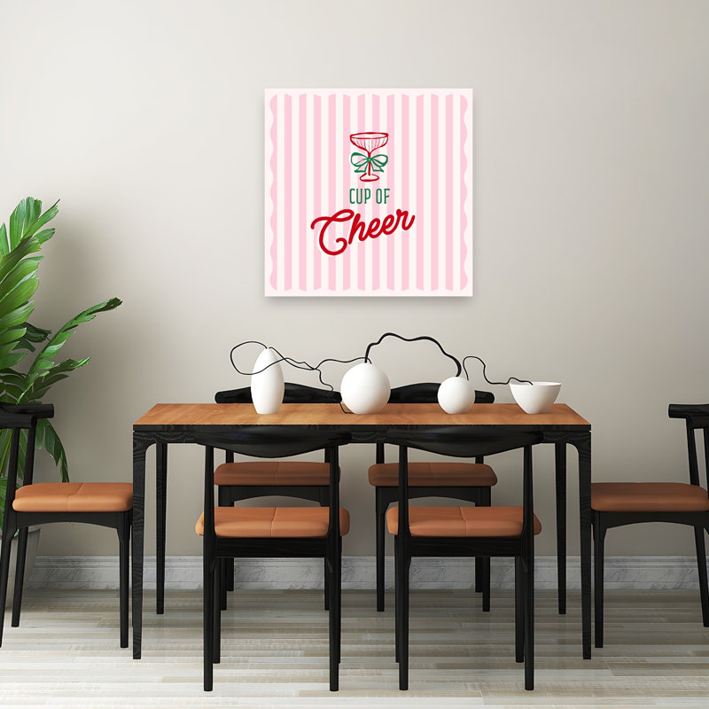 Affiche murale rétro vintage « Tasse de joie », H 32 po x l 32 po