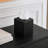 Ridge Embossed Decorative Metal Tissue Box Cover Holder Square, Matte Black-120869566