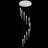 Azria 10ft Long Attic Pendant Chandeliers 10-Light Silver Crystal with Bubble Pendant Light Dimmable