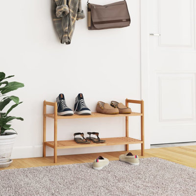 Shoe Rack Shoe Organizer Shelf Holder for Entryway Closet Solid Wood