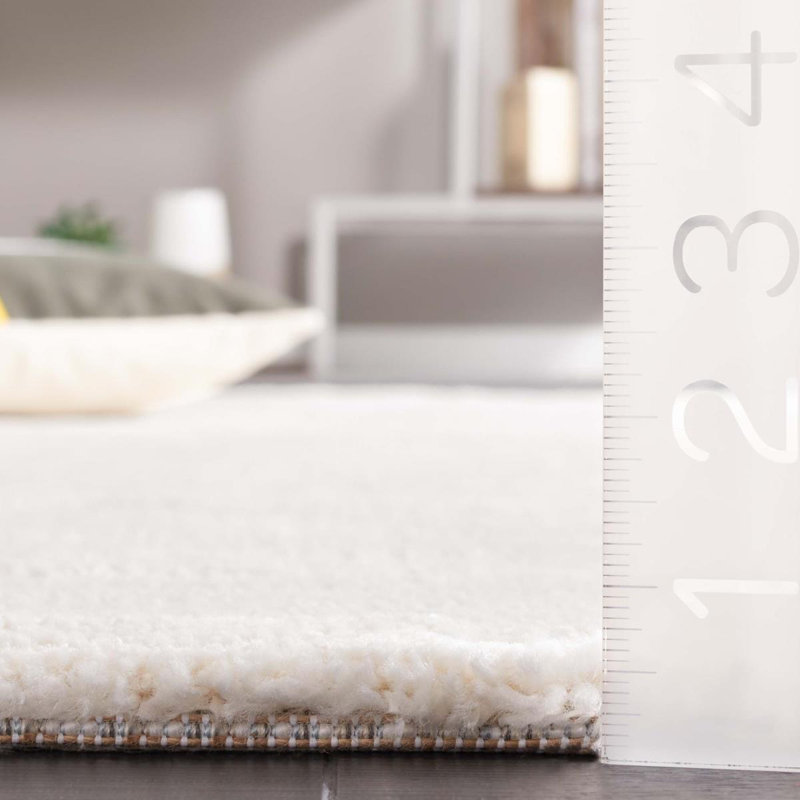 Allycia Machine Woven Ivory/Grey Rug, Rectangle 91 x 152cm