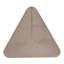 Bol décoratif triangulaire pour décoration intérieure moderne - bol décoratif fonctionnel pour commode de chambre à coucher, style tablette ou décoration de salon - beige et brun clair