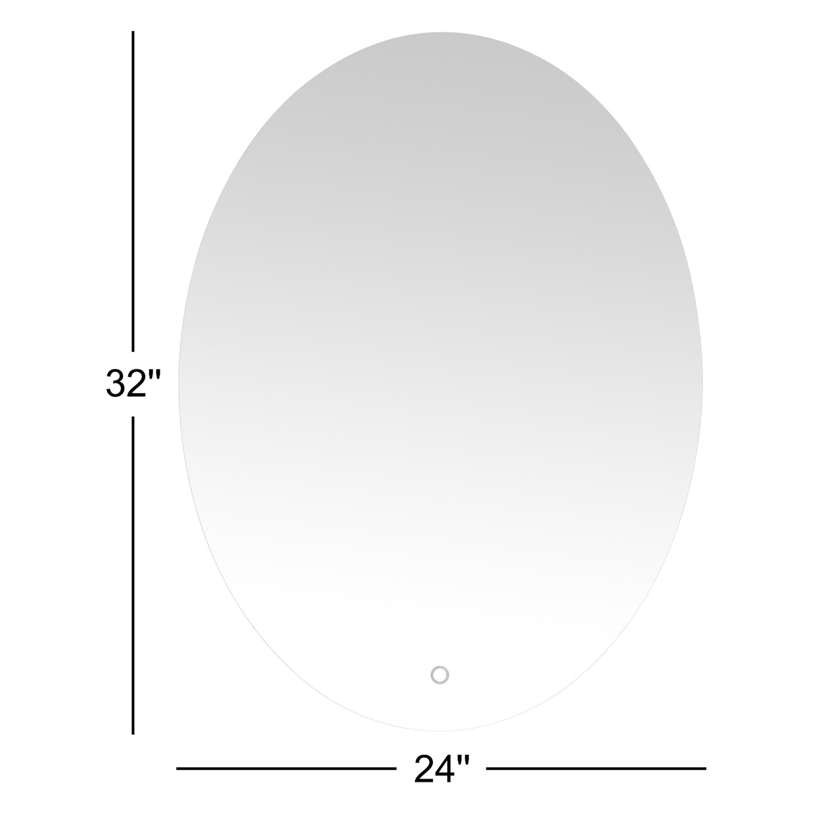 Bentham Oval LED Wall Mirror